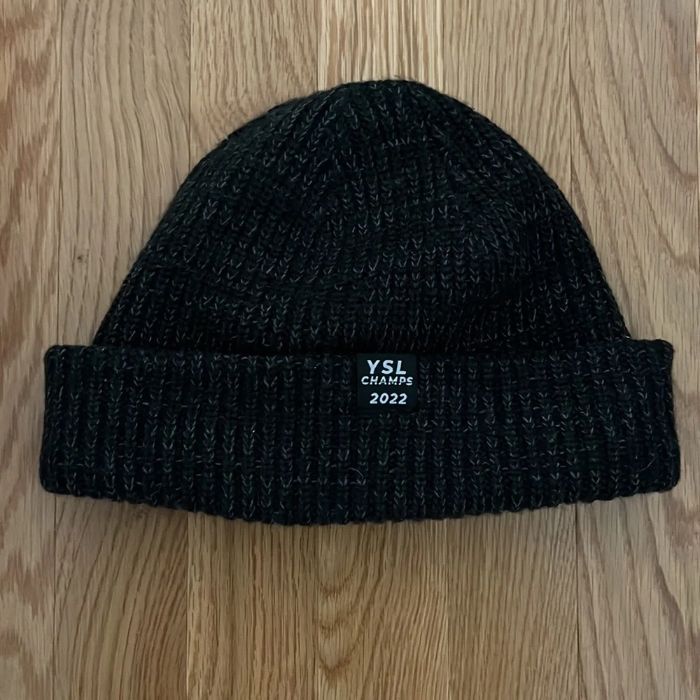 The North Face Unisex YSL Champs 2022 Black Beanie Hat | Winter Park Ski Resort